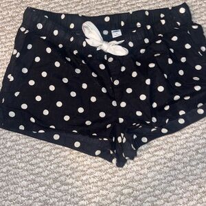 Old Navy Black & White Polka Dot Pajama PJ Shorts